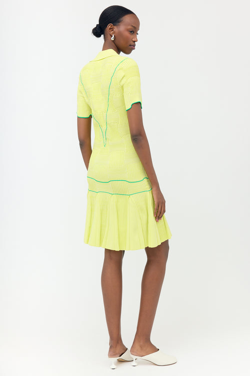 Bottega Veneta Salon 03 Ribbed Knit Polo Dress