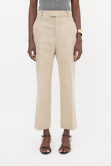 Bottega Veneta Linen Straight Leg Trouser