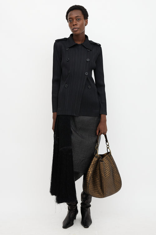 Bottega Veneta Leather Intrecciato Loop Shoulder Bag