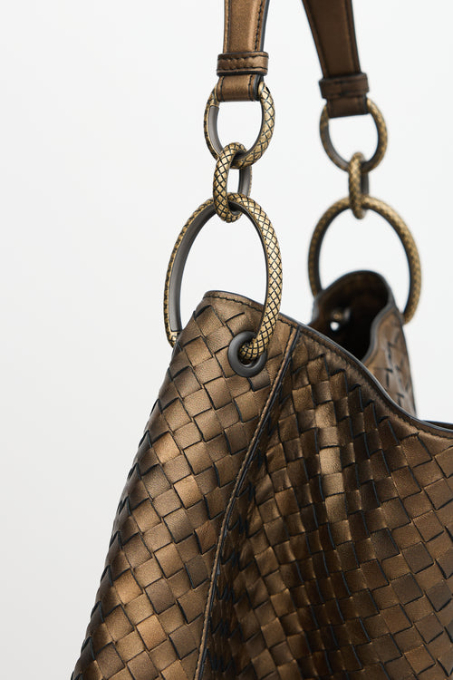 Bottega Veneta Leather Intrecciato Loop Shoulder Bag