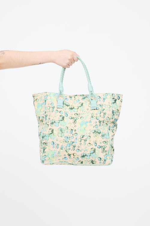 Bottega Veneta Printed Canvas Tote Bag