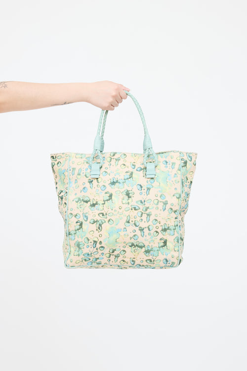 Bottega Veneta Printed Canvas Tote Bag