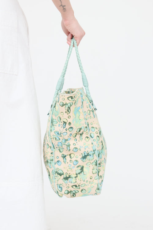 Bottega Veneta Printed Canvas Tote Bag