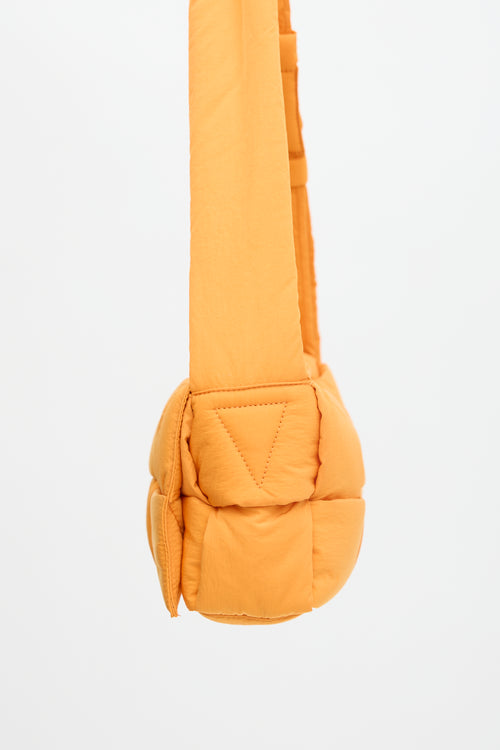 Bottega Veneta Nylon Intrecciato Cassette Messenger Bag