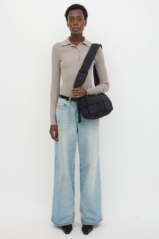 Bottega Veneta Nylon Intreccio Cassette Bag