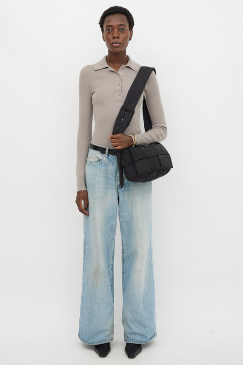 Bottega Veneta Nylon Intreccio Cassette Bag