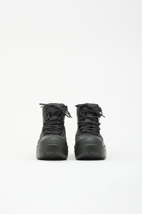 Bottega Veneta Nylon Puddle Bomber Boot