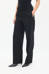 Bottega Veneta PF 2019 Black Wool Straight Leg Trouser