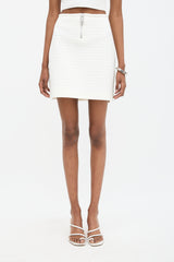 Bottega Veneta Padded Blanket Stitch Skirt