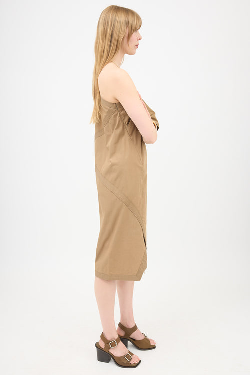 Bottega Veneta Poplin One Sleeve Dress