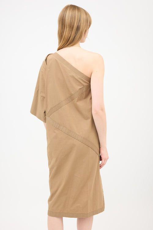 Bottega Veneta Poplin One Sleeve Dress