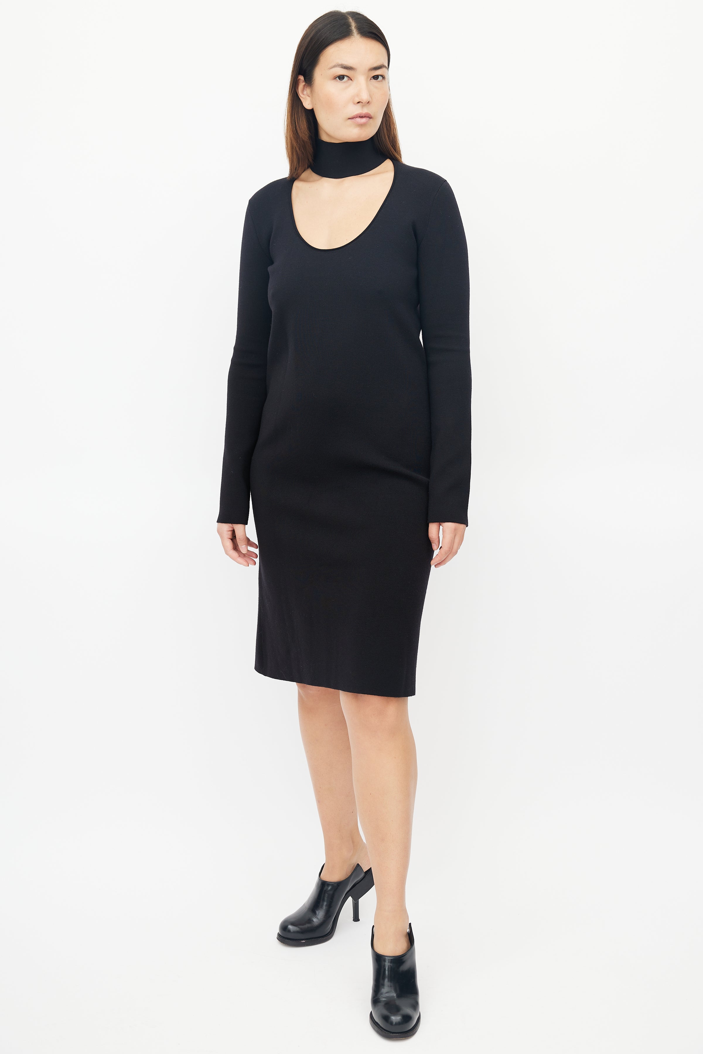 Bottega Veneta // Pre-Fall 2019 Black Cut Out Dress VSP Consignment Bottega Veneta // Pre-Fall 2019 Black Cut Out Dress VSP Consignment