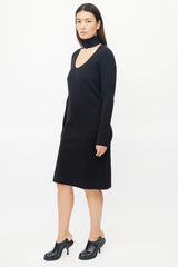 Bottega Veneta Pre-Fall 2019 Black Cut Out Dress