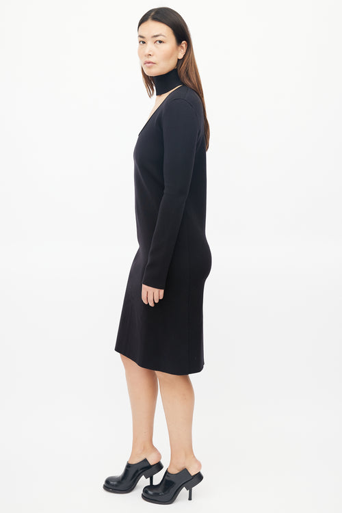 Bottega Veneta Pre-Fall 2019 Black Cut Out Dress