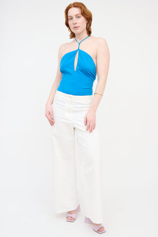 Bottega Veneta Pre-Fall 2020 Cashmere Halter Bodysuit