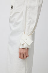 Bottega Veneta Pre-Fall 2020 White Technical Coated Dress