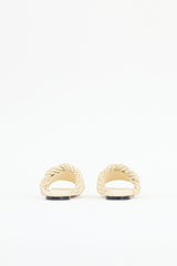 Bottega Veneta Raffia Lido Intreccio Slide