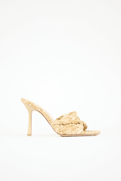Bottega Veneta Raffia Lido Mule