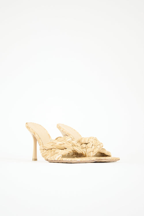 Bottega Veneta Raffia Lido Mule