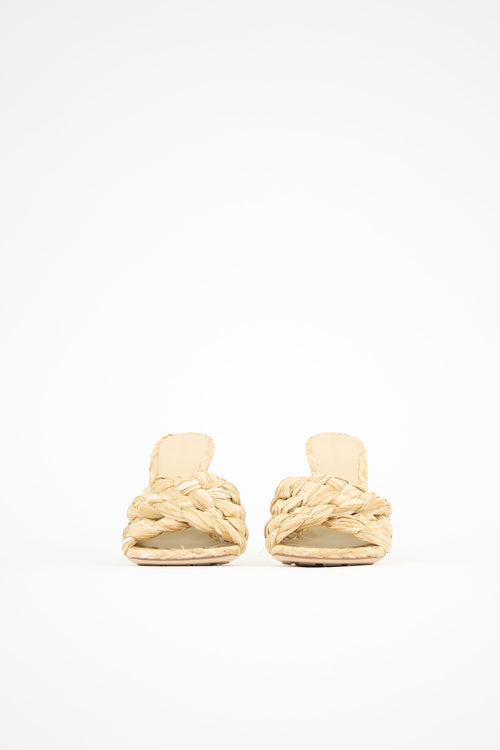 Bottega Veneta Raffia Lido Mule