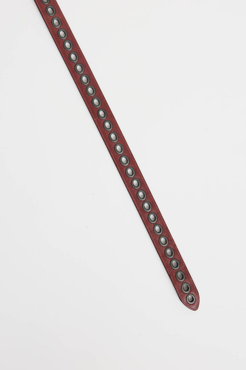 Bottega Veneta Grommet Skinny Belt
