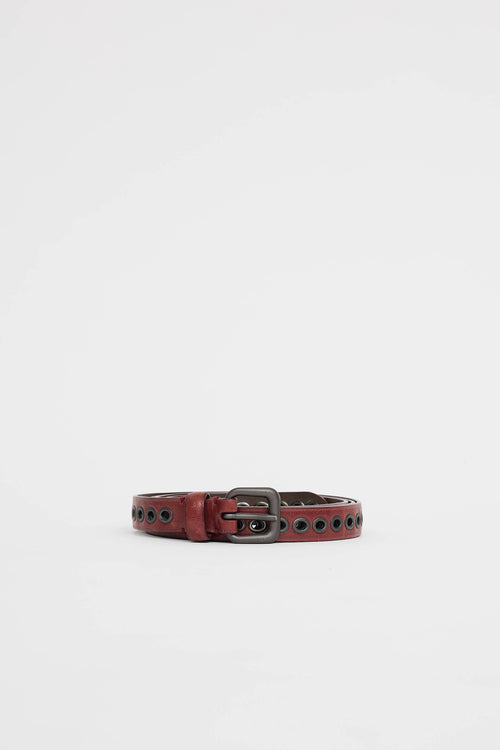 Bottega Veneta Grommet Skinny Belt