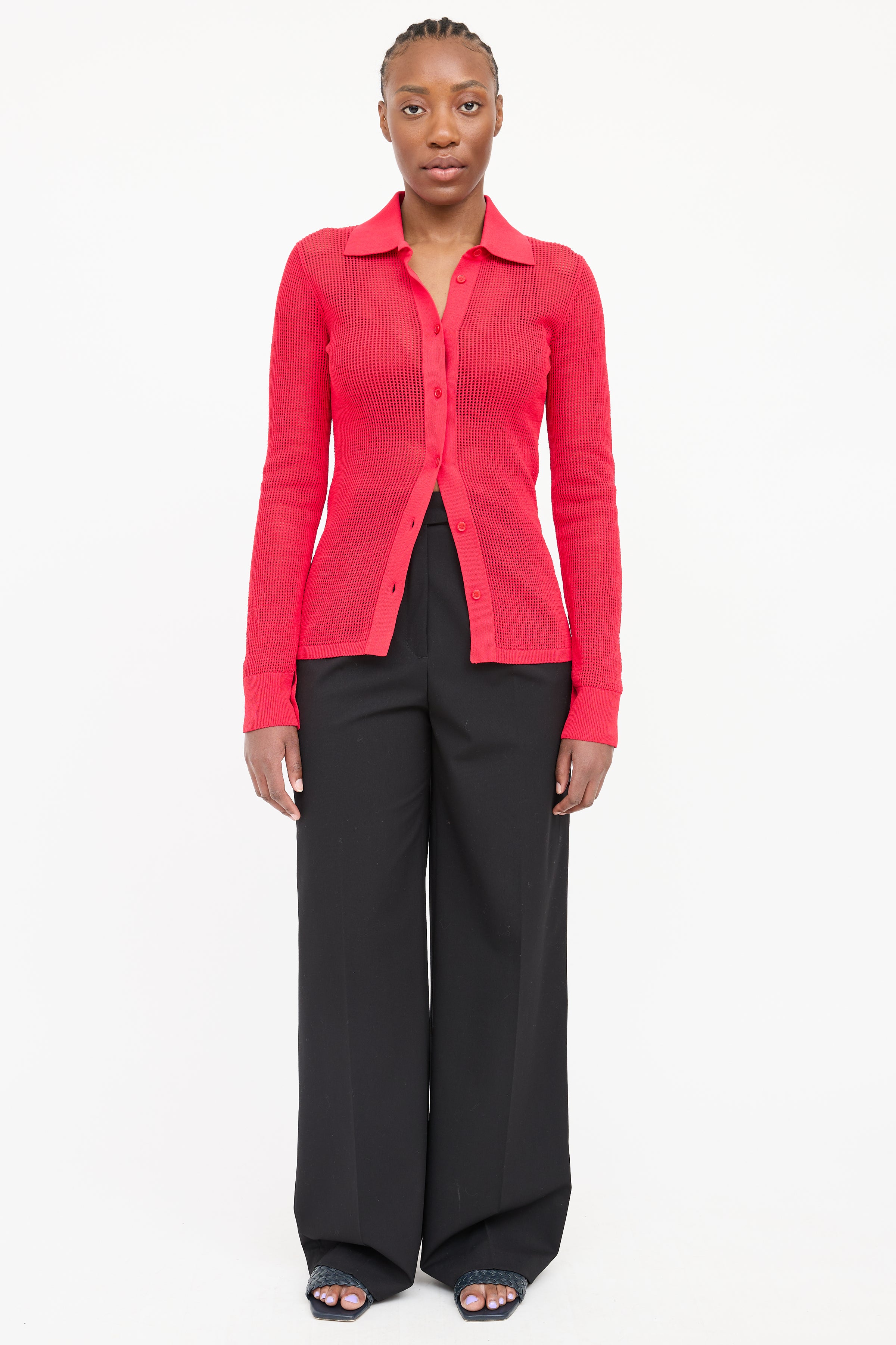 Bottega Veneta // Open Knit Cardigan VSP Consignment Bottega Veneta // Open Knit Cardigan VSP Consignment