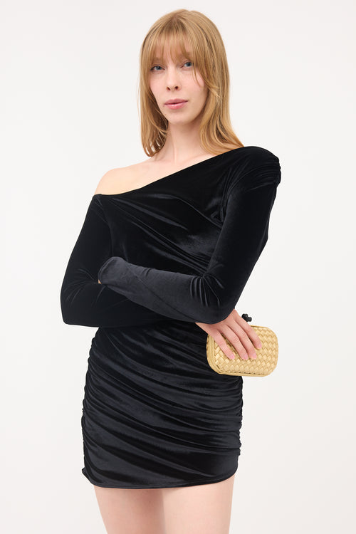 Bottega Veneta Satin Intrecciato Knot Clutch