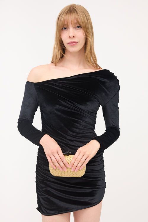 Bottega Veneta Satin Intrecciato Knot Clutch