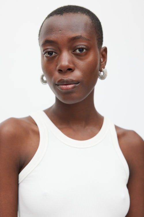 Bottega Veneta Silver Jewel Multi Helix Earrings