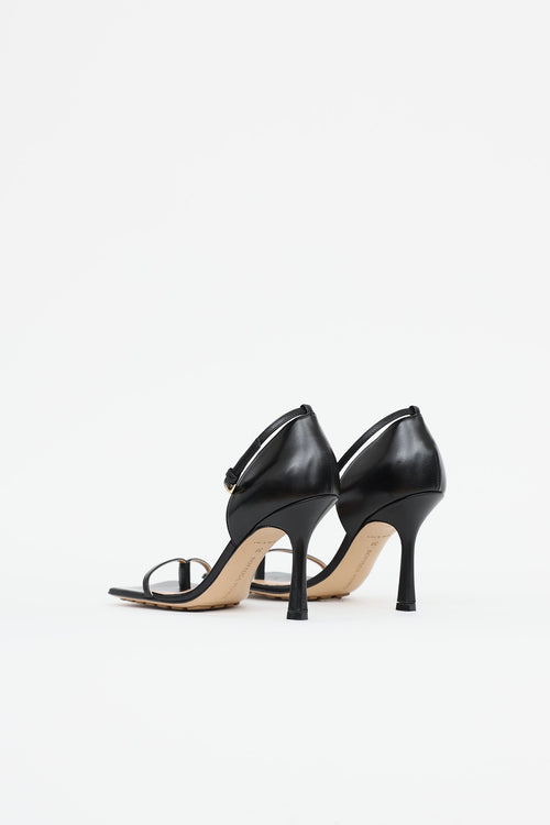 Bottega Veneta black Stretch sandals