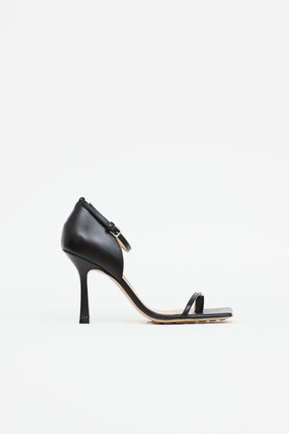 Bottega Veneta black Stretch sandals
