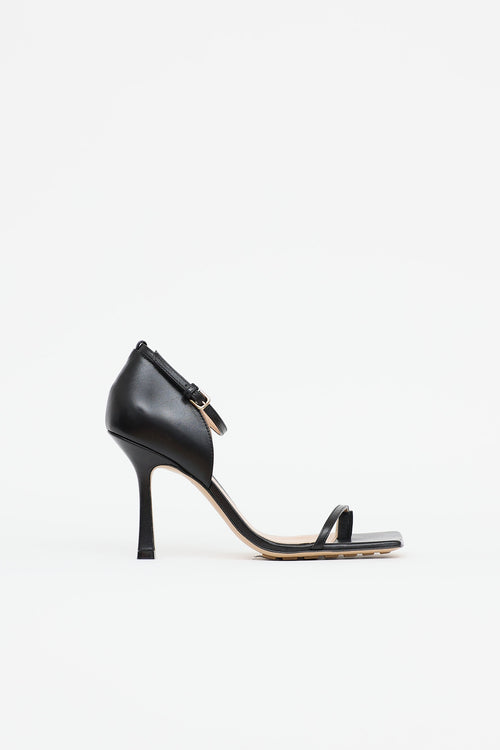 Bottega Veneta black Stretch sandals