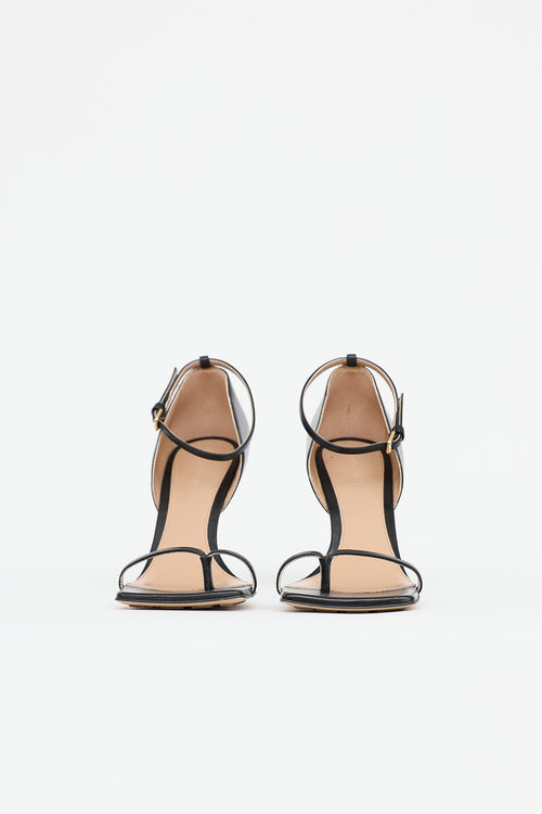 Bottega Veneta black Stretch sandals