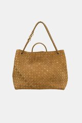 Bottega Veneta Suede Intrecciato Large Andiamo Bag