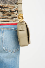 Bottega Veneta Leather Intrecciato Crossbody Bag