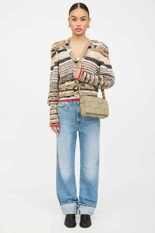 Bottega Veneta Leather Intrecciato Crossbody Bag