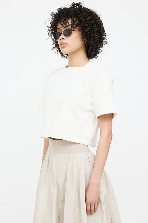 Bottega Veneta 2022 Cropped Short Sleeve Top