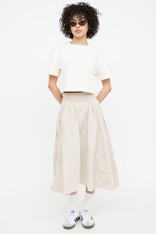 Bottega Veneta 2022 Cropped Short Sleeve Top