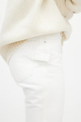 Bottega Veneta White Flared Carpenter Jeans