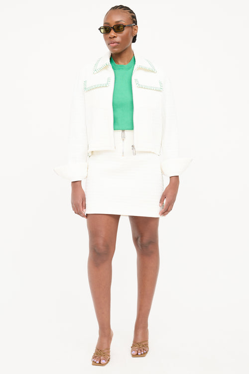 Bottega Veneta Quilted Matelasse Skirt