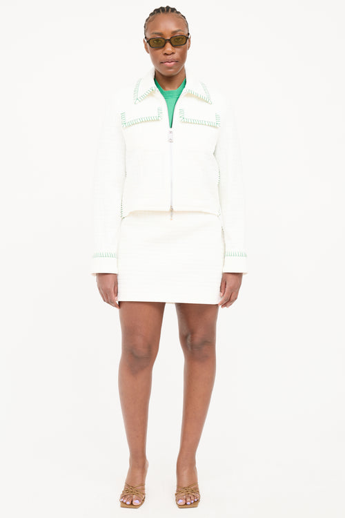 Bottega Veneta Quilted Matelasse Skirt