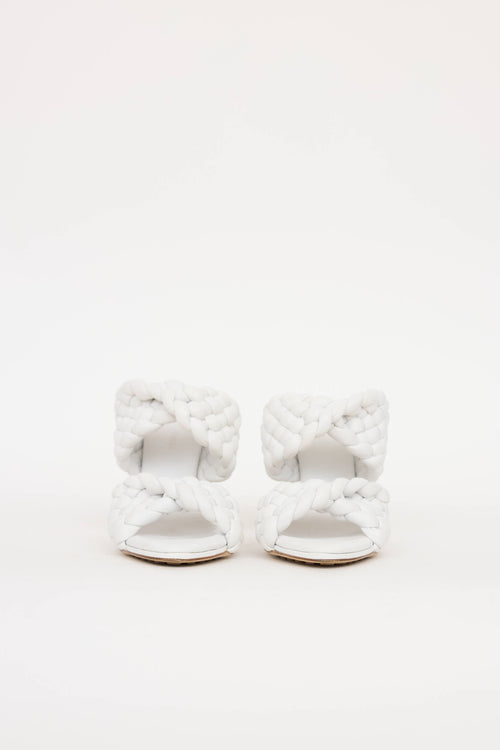 Bottega Veneta Leather Woven Mule