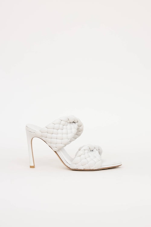 Bottega Veneta Leather Woven Mule