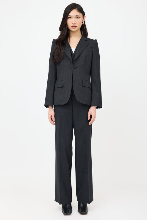 Bottega Veneta Wool Patterned Blazer