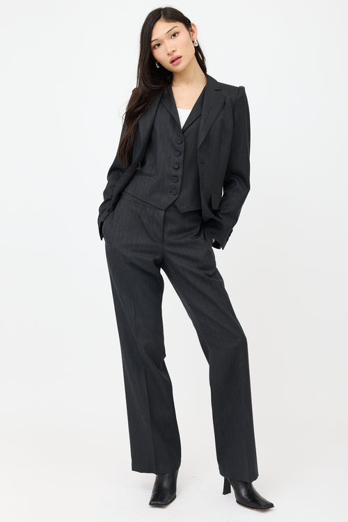 Bottega Veneta Wool Patterned Blazer