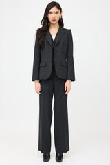 Bottega Veneta Wool Patterned Trouser