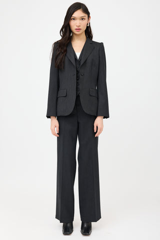 Bottega Veneta Wool Patterned Trouser