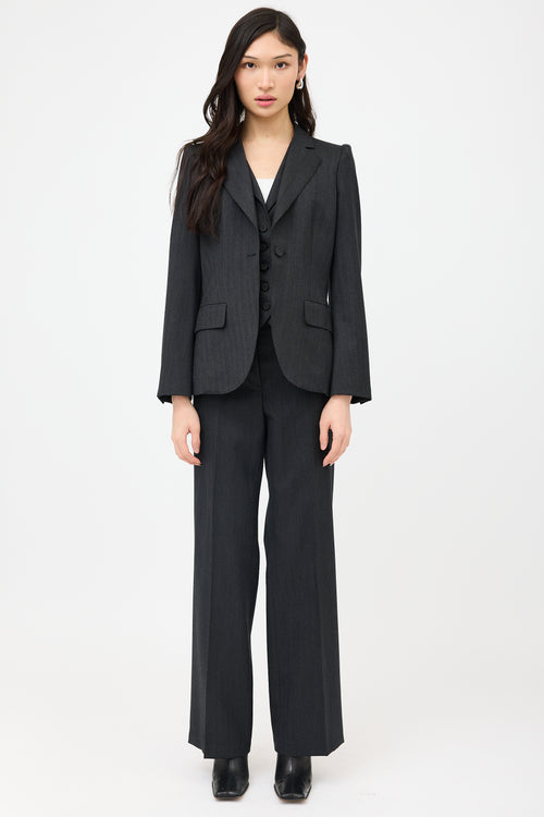 Bottega Veneta Wool Patterned Trouser