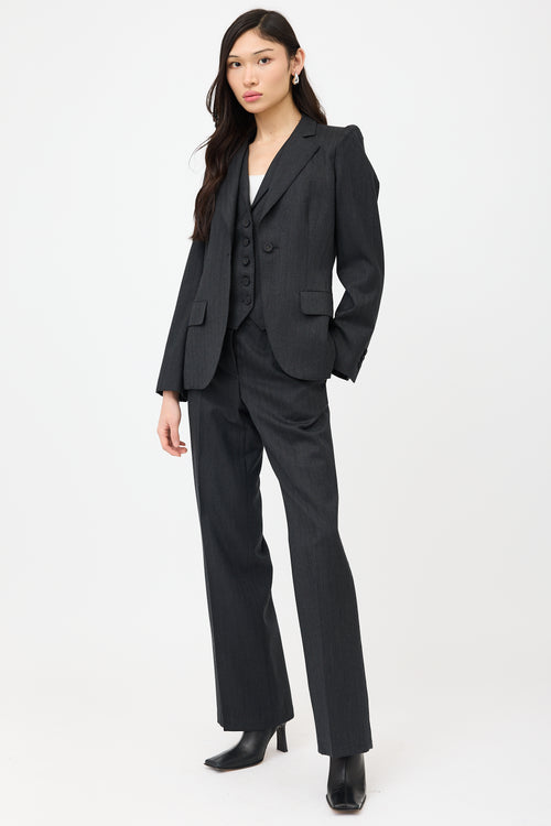 Bottega Veneta Wool Patterned Trouser